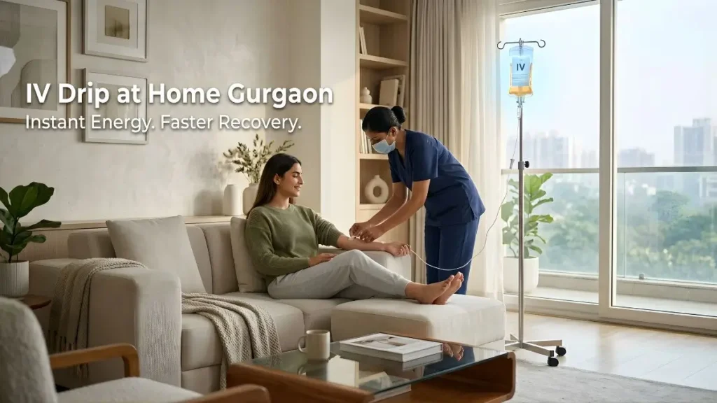 IV drip at home Gurgaon for instant energy boost and recovery