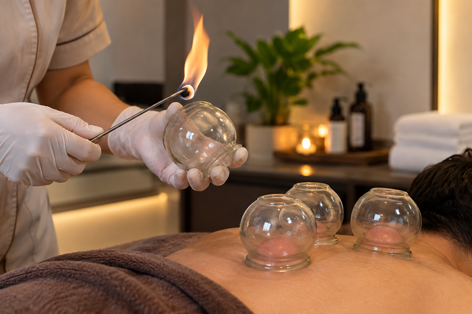 Fire Cupping Therapy in Gurgaon at Salubrity